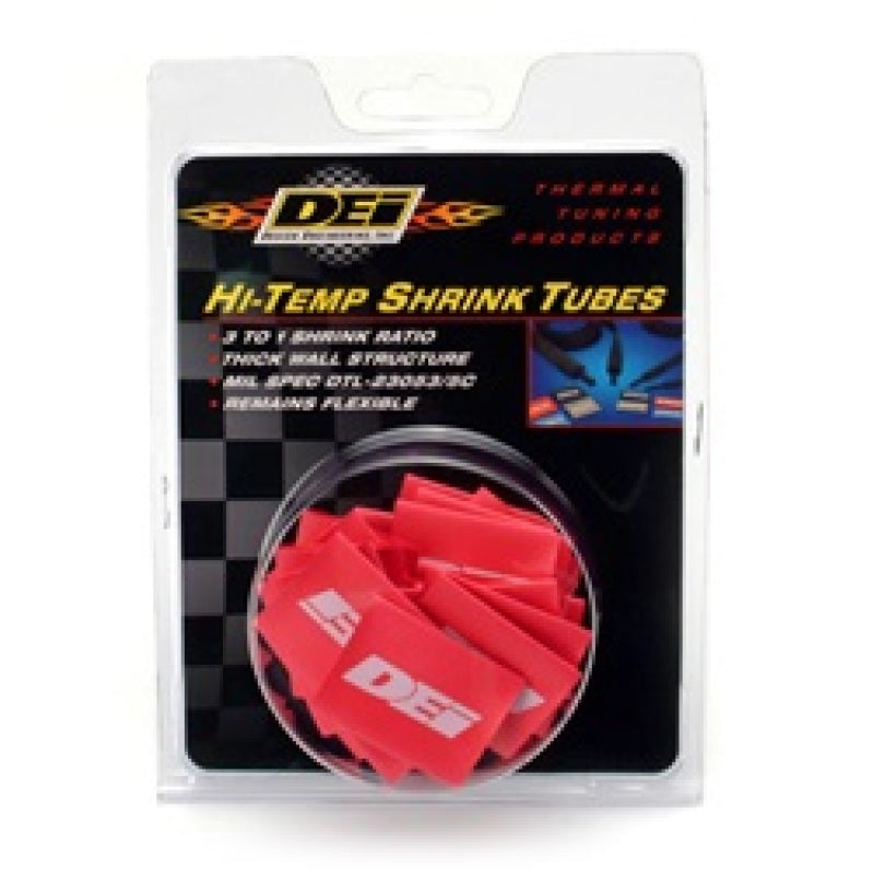 DEI Hi-Temp Shrink Tube 12mm x 1.5in - Red Heat Shrink DEI