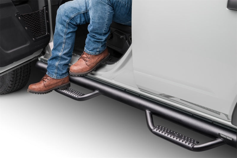 N-Fab Nerf Step 2021 Ford Bronco (4 Door) - Tex. Black - SRW - 3in Side Steps N-Fab