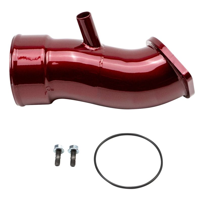 Wehrli 20-24 Chevrolet 6.6L L5P Duramax 3.5in Intake Horn w/PCV Port - WCFab Red Air Intake Components Wehrli
