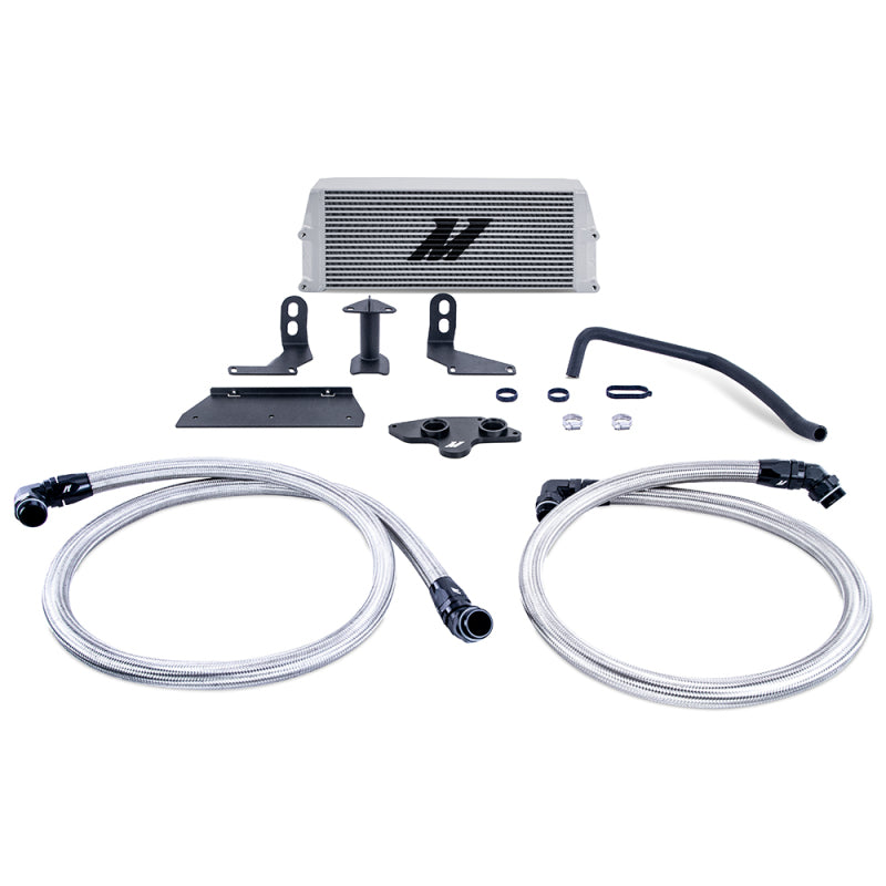 Mishimoto 11-19 Ford 6.7L Powerstroke Performance Oil Cooler Kit - Silver Oil Coolers Mishimoto