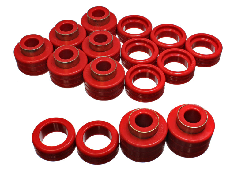 Energy Suspension Chevy Xtra Cab 2&4Wd Body Mts - Red Bushing Kits Energy Suspension