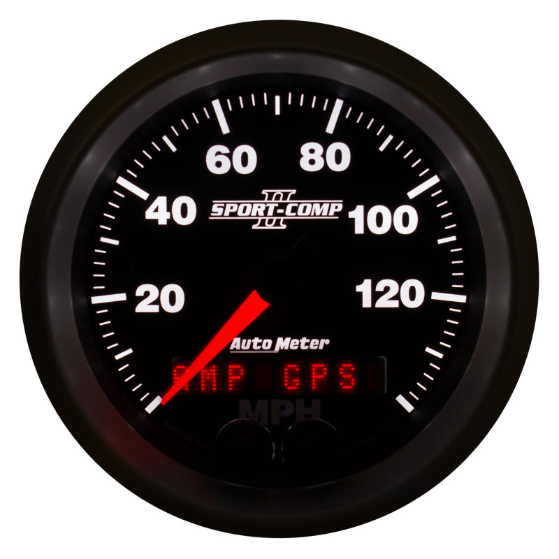 Autometer Sport-Comp II 3-3/8in 0-140MPH In-Dash Electronic GPS Programmable Speedometer Gauges AutoMeter