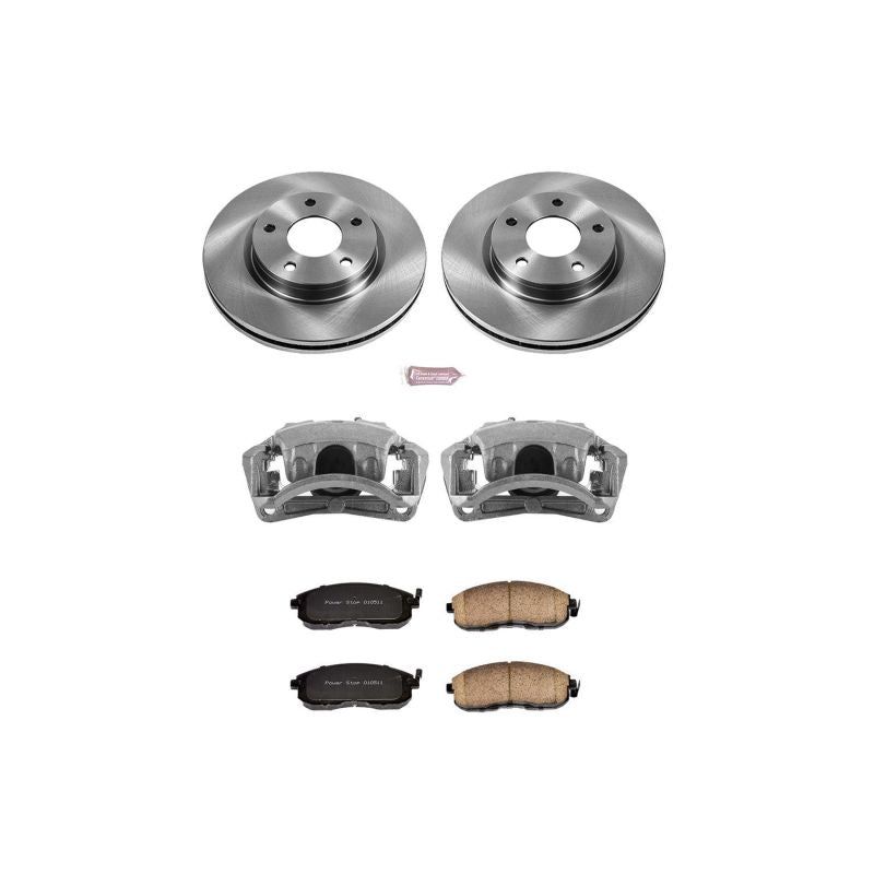 Power Stop 13-18 Nissan Sentra Front Autospecialty Brake Kit w/Calipers Brake Kits - OE PowerStop
