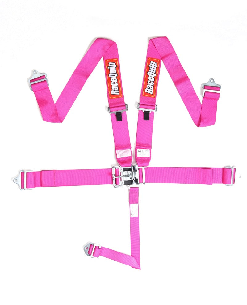 RaceQuip Pink L & L 5pt Seat Belt Seat Belts & Harnesses Racequip