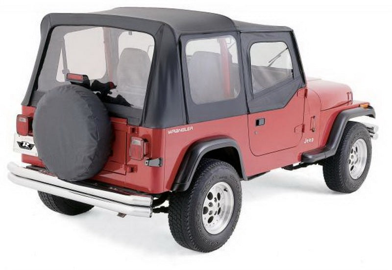 Rampage 1988-1995 Jeep Wrangler(YJ) OEM Replacement Top - Black Denim Soft Tops Rampage