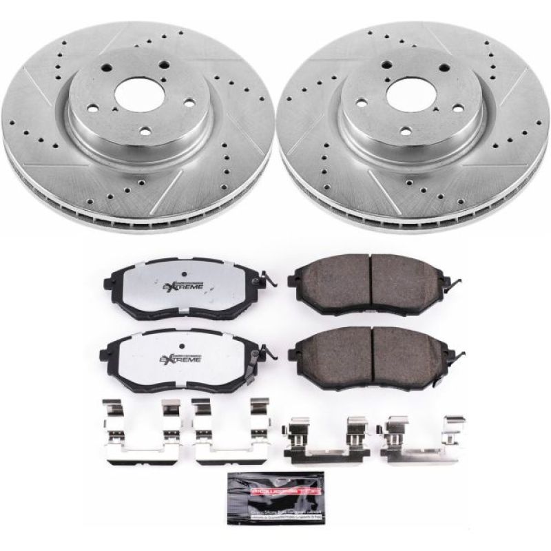 Power Stop 06-07 Subaru B9 Tribeca Front Z26 Street Warrior Brake Kit Brake Kits - Performance D&S PowerStop
