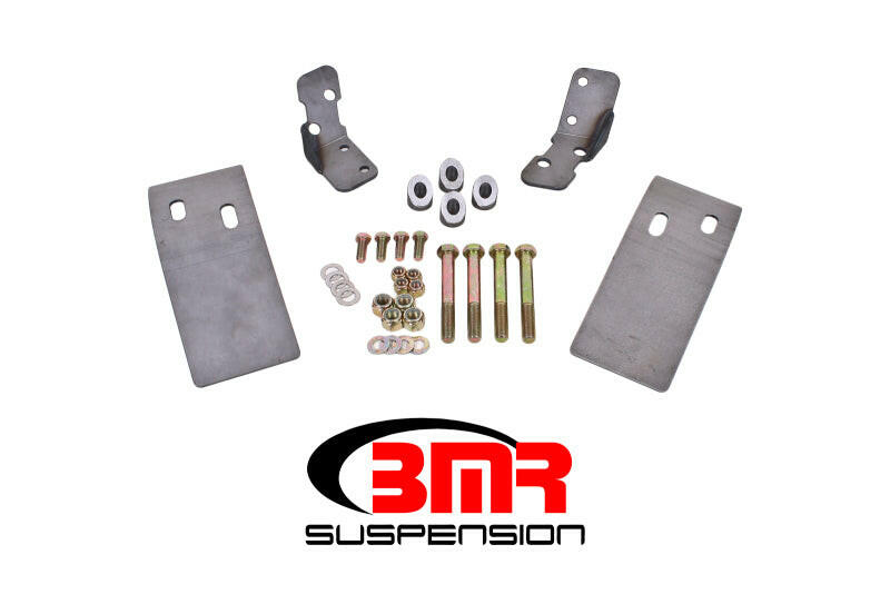 BMR 79-04 Fox Mustang Plate Style Torque Box Reinforcement Plates Upper Only - Natural Diff Braces BMR Suspension