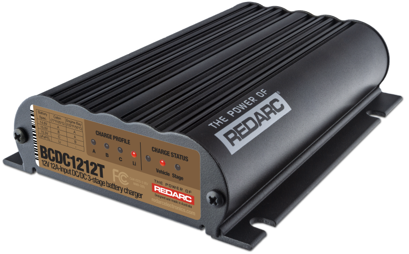 REDARC DC/DC 3-Stage Vehicle to Trailer Battery Charger - 12A Battery Chargers REDARC