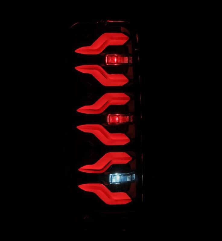 AlphaRex 87-96 Ford Bronco/F-150 Luxx-Series LED Tail Lights - Alpha-Black Tail Lights AlphaRex