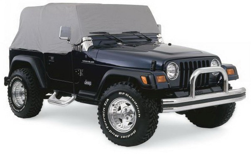 Rampage 1992-1995 Jeep Wrangler(YJ) Cab Cover With Door Flaps - Grey Car Covers Rampage