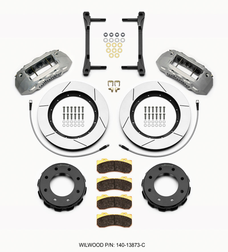 Wilwood TX6R Front Kit 15.00in Clear Ano 2011-2015 GM Truck/SUV 2500 Big Brake Kits Wilwood