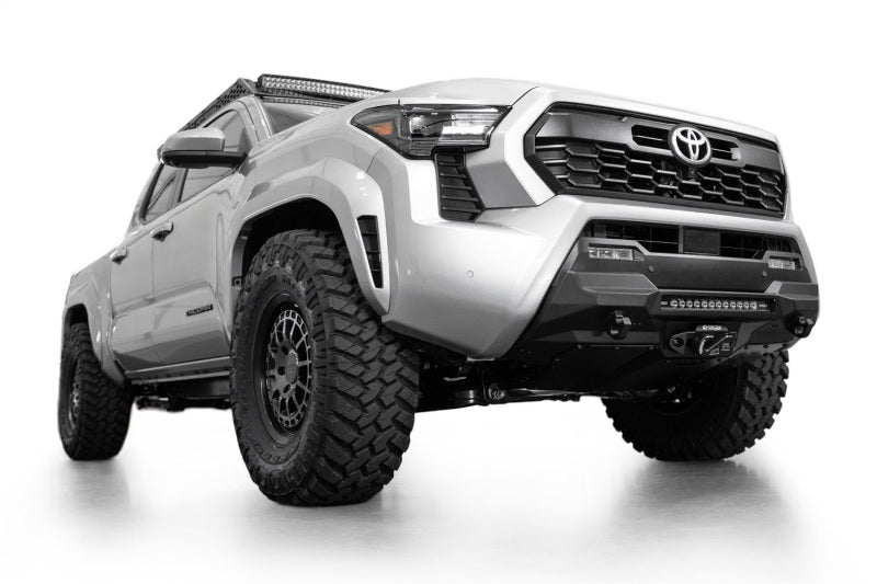 Addictive Desert Designs 2024 Toyota Tacoma Stealth Center Mount Winch Front Bumper Bumpers - Steel Addictive Desert Designs