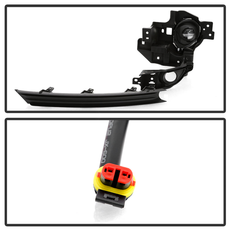 Spyder 17-18 Mazda CX-5 OEM Style Full LED Fog Light w/Switch - Clear (FL-MCX52017-LED-C) Fog Lights SPYDER