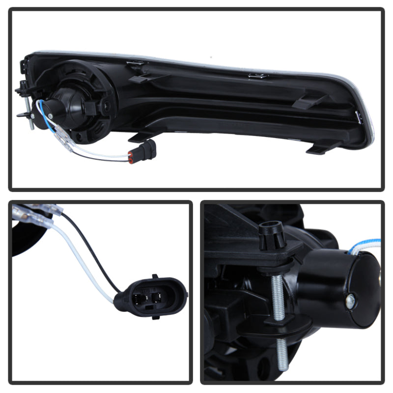 Spyder Chrysler 300 2011-2014 OEM Fog Light W/Universal Switch- Clear FL-C30011-C Fog Lights SPYDER