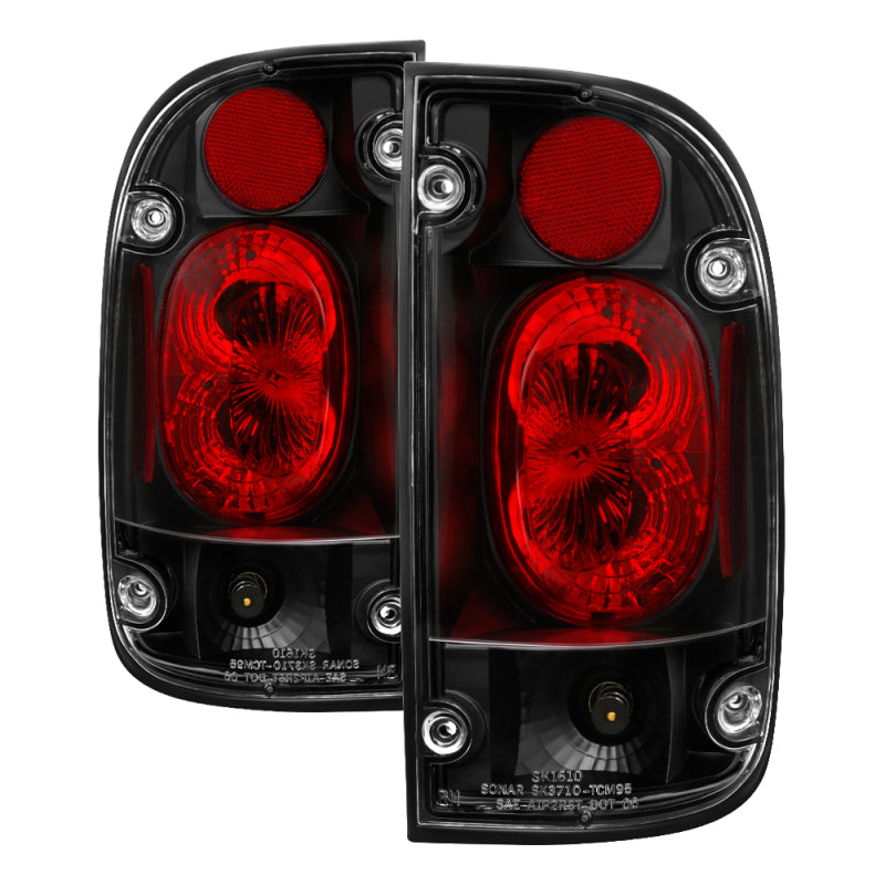 Spyder Toyota Tacoma 95-00 Euro Style Tail Lights Black ALT-YD-TT95-BK Tail Lights SPYDER