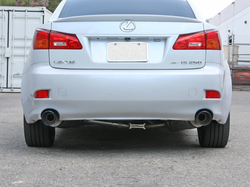 aFe POWER Takeda 06-13 Lexus IS250/IS350 SS Axle-Back Exhaust w/ Blue Flame Tips Axle Back aFe