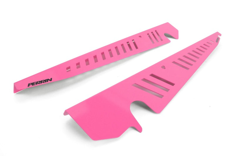 PERRIN 15-21 Subaru WRX/STI Fender Shroud Set - Hyper Pink Exterior Trim Perrin Performance