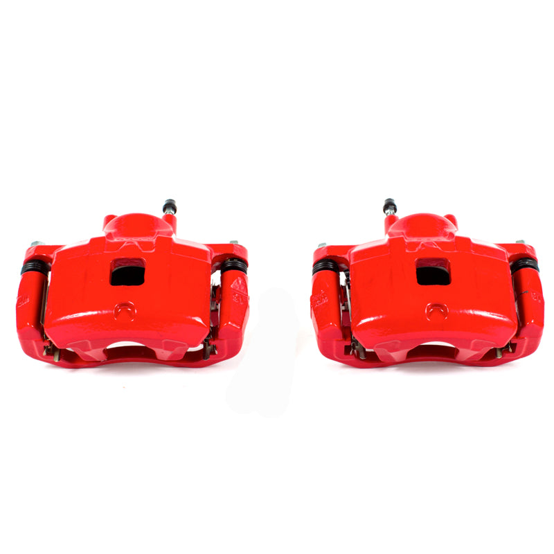 Power Stop 11-14 Chrysler 200 Front Red Calipers w/Brackets - Pair Brake Calipers - Perf PowerStop