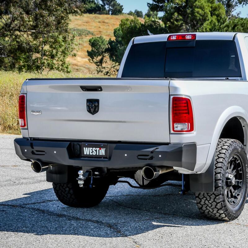 Westin 09-18 Ram 1500 Pro-Series Rear Bumper - Textured Black Bumpers - Steel Westin