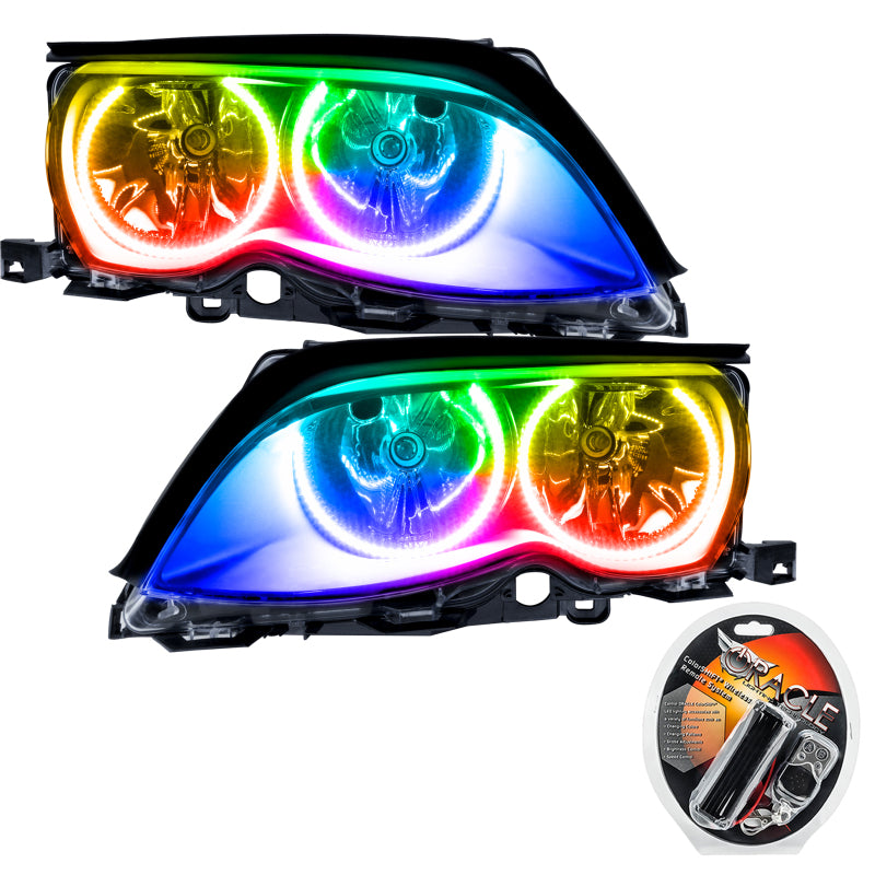 Oracle 02-05 BMW 3 Series SMD HL - Black - ColorSHIFT Headlights ORACLE Lighting