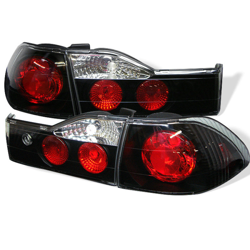 Spyder Honda Accord 01-02 4Dr Euro Style Tail Lights Black ALT-YD-HA01-4D-BK Tail Lights SPYDER