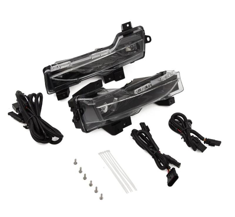 AlphaRex 17-23 Tesla Model 3/20-24 Model Y Double Tap Dual Color LED Projector Fog Lights Fog Lights AlphaRex