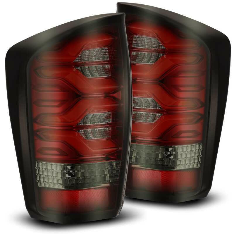 AlphaRex 16-20 Toyota Tacoma PRO-Series LED Tail Lights Red Smoke Tail Lights AlphaRex