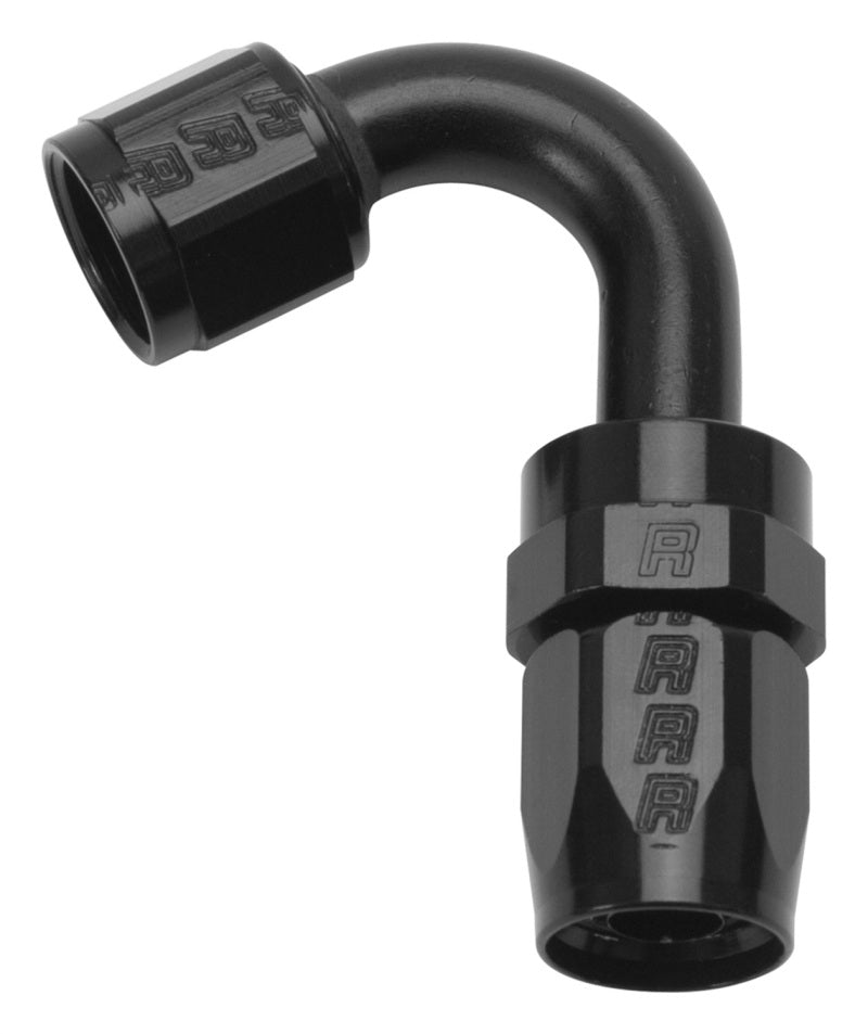 Russell Performance -12 AN Black 120 Degree Full Flow Swivel Hose End Fittings Russell