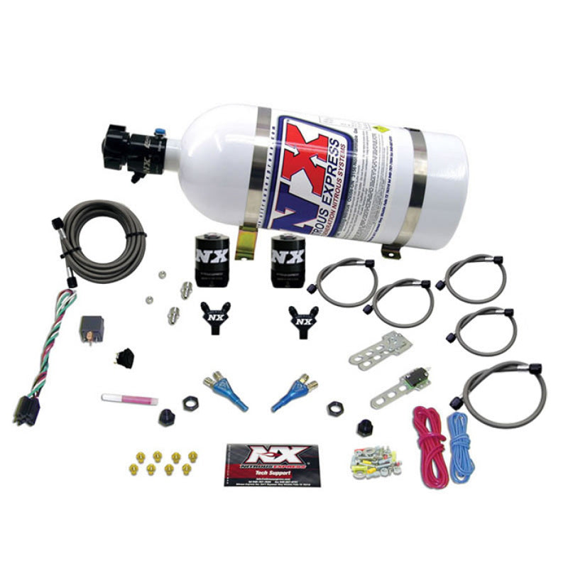 Nitrous Express 92-95 Dodge V8 TBI Dual Nozzle Nitrous Kit (50-125HP) w/10lb Bottle Nitrous Systems Nitrous Express