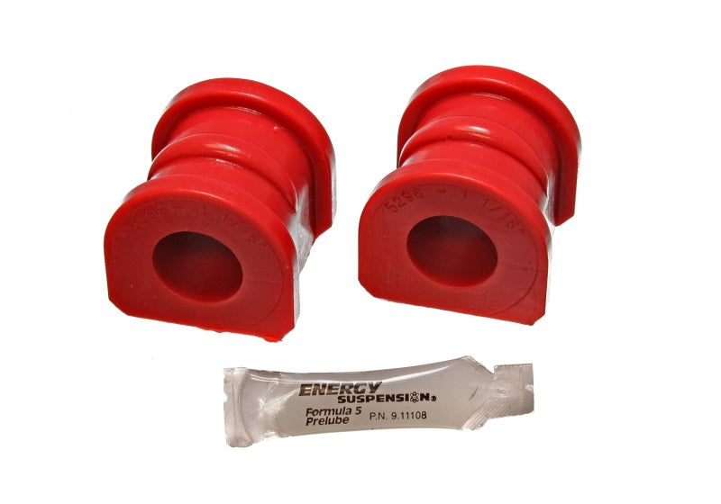 Energy Suspension 89-97 Ford Thunderbird / 89-97 Cougar Red 1-1/16in Front Sway Bar Bushing Set Bushing Kits Energy Suspension