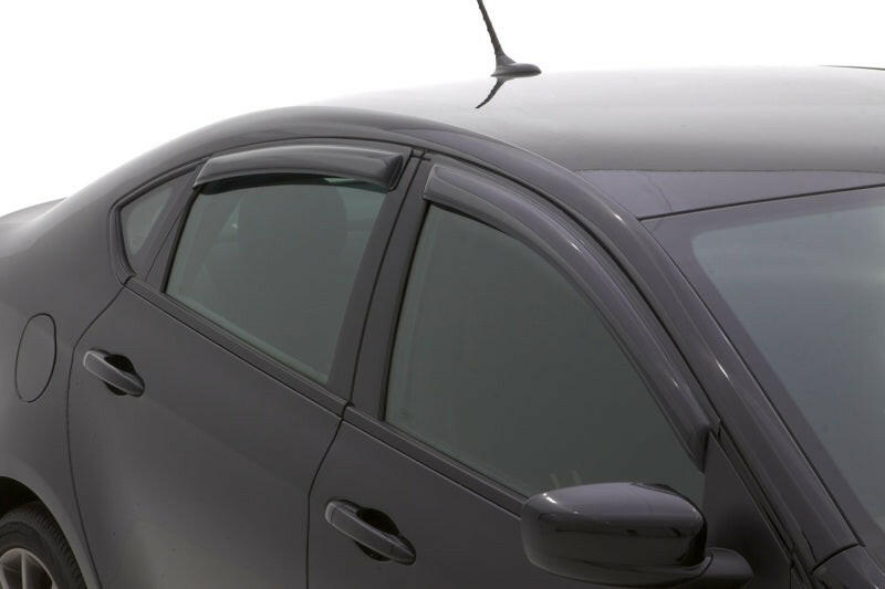 AVS 13-16 Dodge Dart Ventvisor Outside Mount Window Deflectors 4pc - Smoke Wind Deflectors AVS