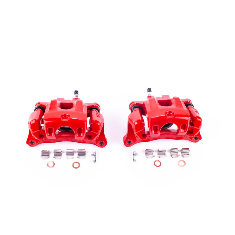 Power Stop 00-04 Toyota Avalon Rear Red Calipers w/Brackets - Pair Brake Calipers - Perf PowerStop