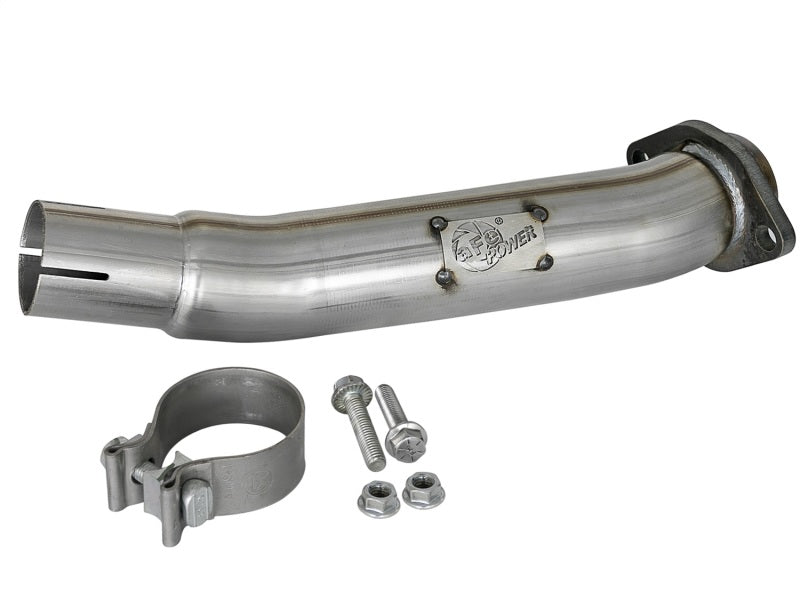 aFe Twisted Steel 2in Stainless Steel Loop Delete Down-Pipe 2018+ Jeep Wrangler (JL) V6 3.6L Downpipes aFe