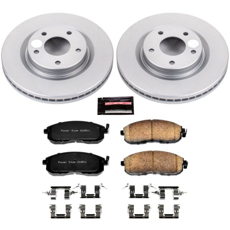 Power Stop 11-17 Nissan Juke Front Z17 Evolution Geomet Coated Brake Kit Brake Kits - Performance Blank PowerStop