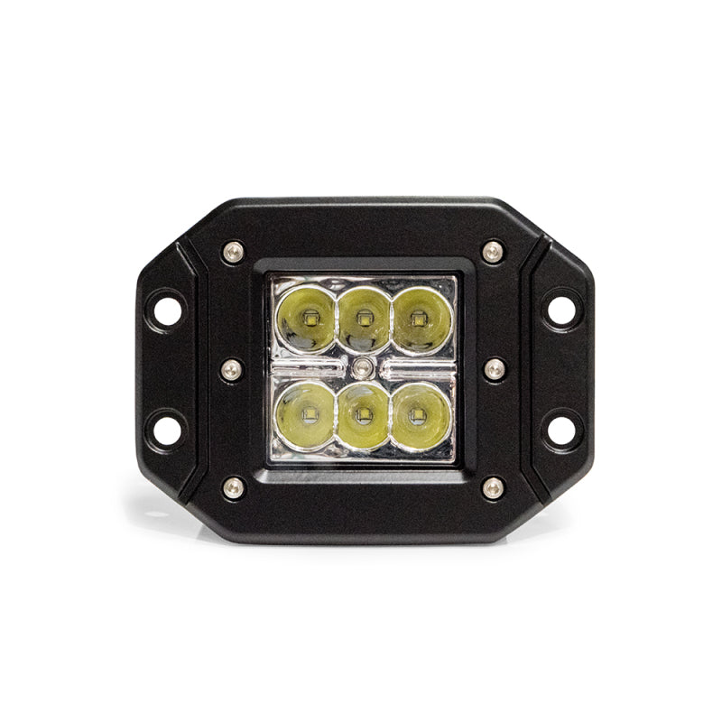 DV8 Offroad 3in Flush Mount LED Lights 20W Flood/Spot 5W Cree Light Bars & Cubes DV8 Offroad