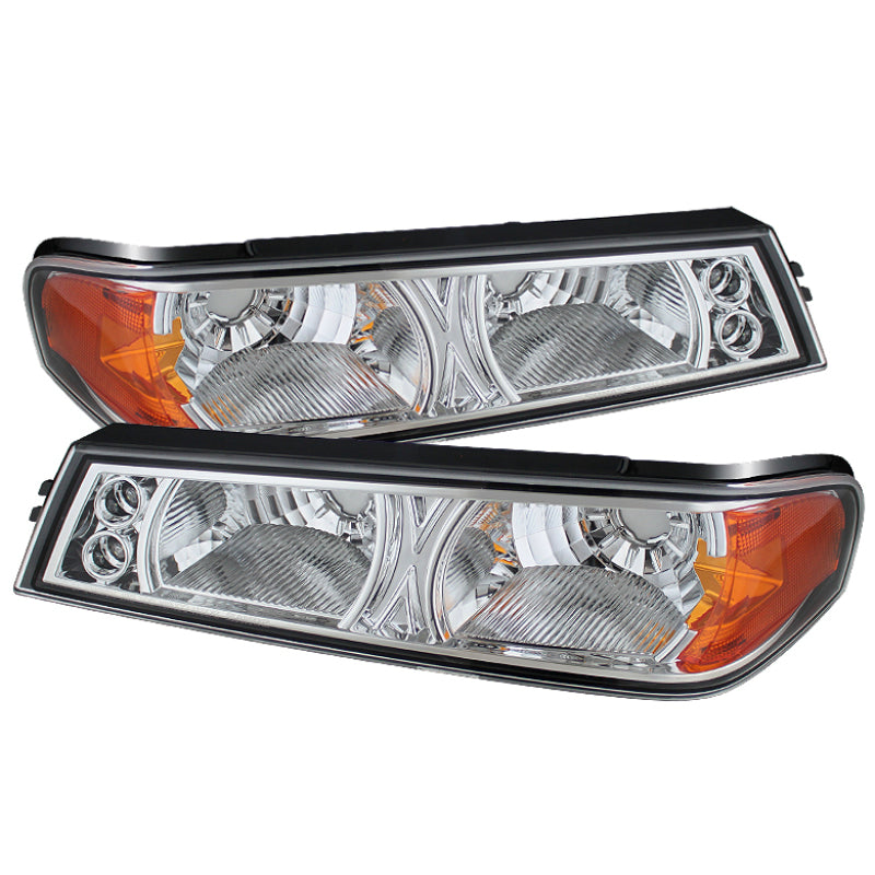 xTune Chevy Colorado 04-12 / GMC Canyon 04-12 Bumper Lights Chrome CBL-YD-CCO04-C Sidemarkers & Indicators SPYDER