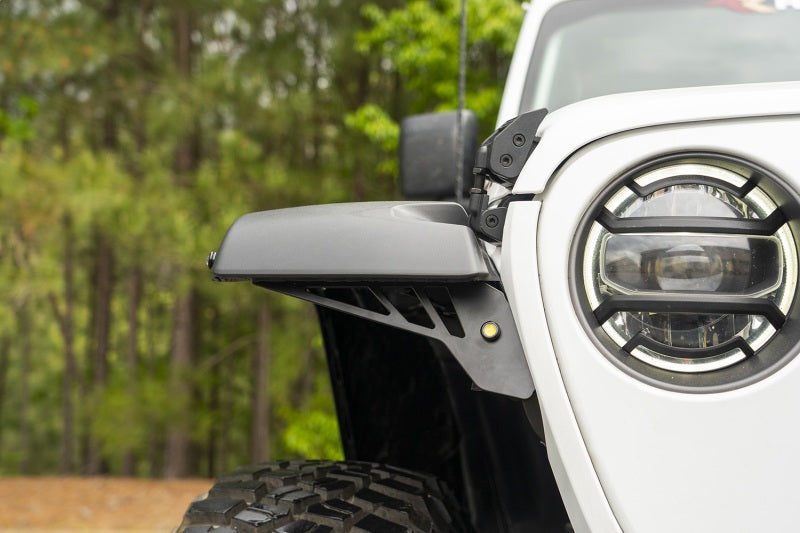 Rugged Ridge Chop Brackets Front Fender 18-20 Jeep Wrangler JL/JT Rubicon Fender Flares Rugged Ridge