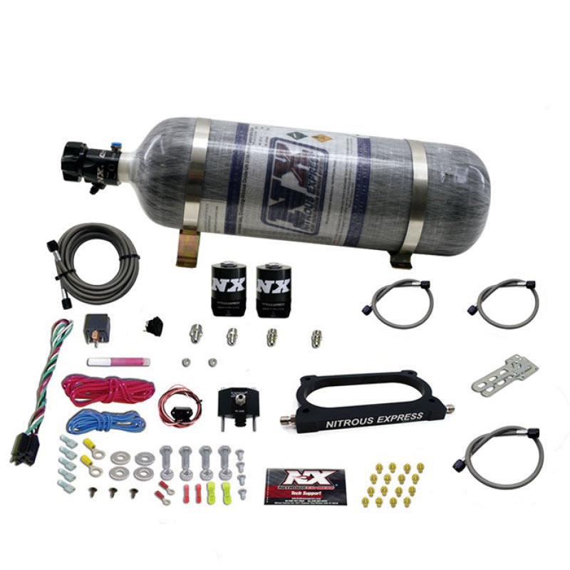 Nitrous Express 07-14 Ford Mustang GT500 Nitrous Plate Kit (50-250HP) w/Composite Bottle Nitrous Systems Nitrous Express