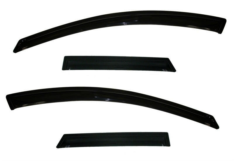 AVS 10-13 Mazda 3 (5 Door Sport) Ventvisor Outside Mount Window Deflectors 4pc - Smoke Wind Deflectors AVS