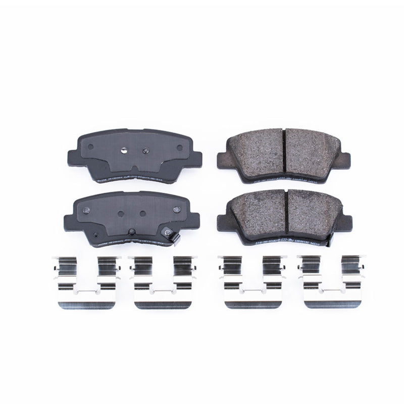 Power Stop 13-16 Hyundai Elantra GT Rear Z17 Evolution Ceramic Brake Pads w/Hardware Brake Pads - OE PowerStop