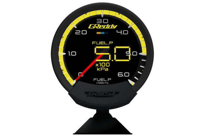 GReddy Sirius Unify Fuel Pressure Gauge Set (Sirius Meter w/Fuel Press Sensor Set & Vision Disp) Gauges GReddy