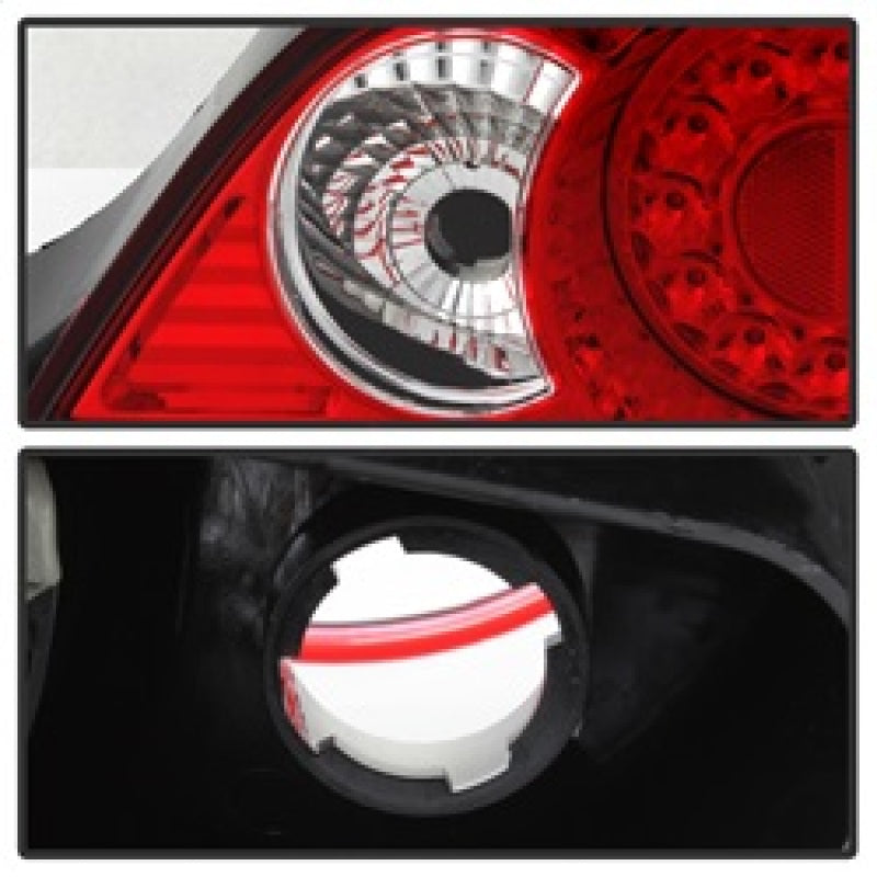 Spyder Acura RSX 02-04 LED Tail Lights Red Clear ALT-YD-ARSX02-LED-RC Tail Lights SPYDER
