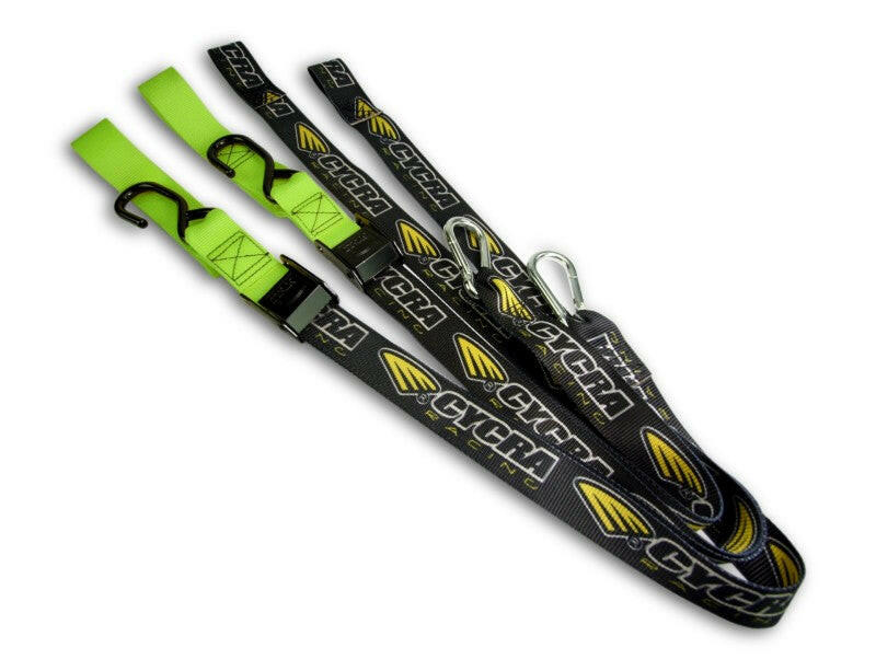 Cycra Tie Down Set - Green Cargo Tie-Downs Cycra