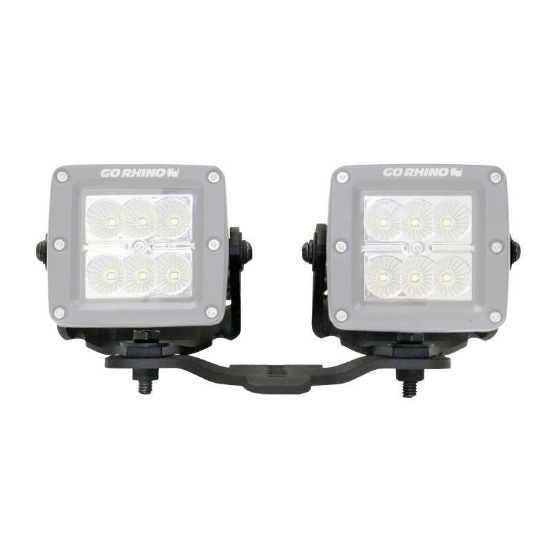 Go Rhino 18-20 Jeep Wrangler JL/JLU/Gladiator JT Light Mount - Two 3in Cubes Light Mounts Go Rhino