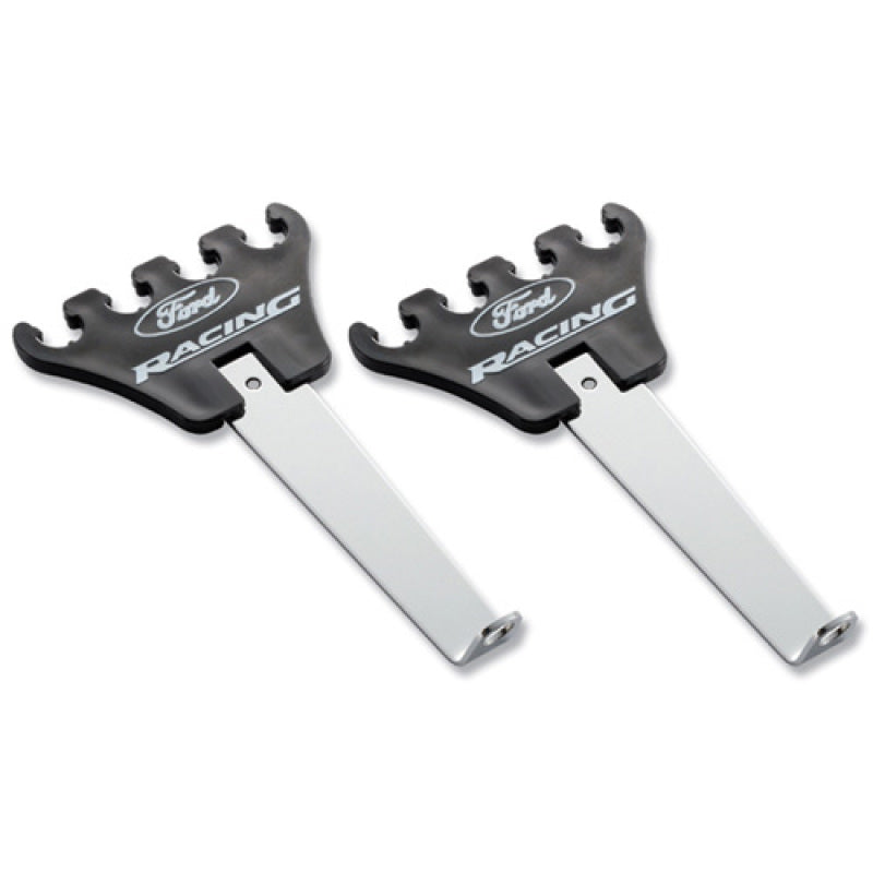 Ford Racing Logo Wire Loom Chrome Base/Black Wire Loom Ford Racing