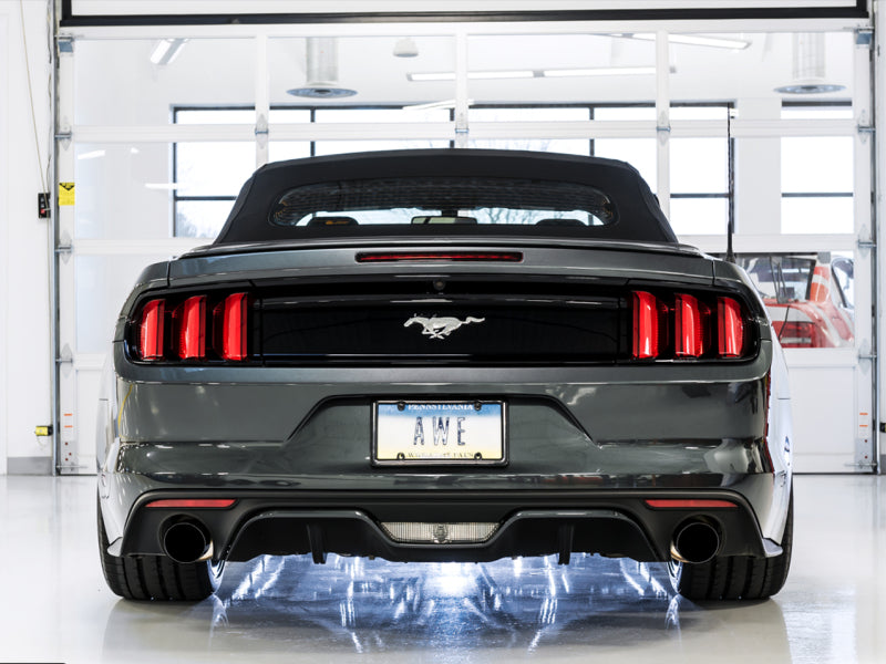 AWE Tuning S550 Mustang EcoBoost Axle-back Exhaust - Touring Edition (Diamond Black Tips) Axle Back AWE Tuning