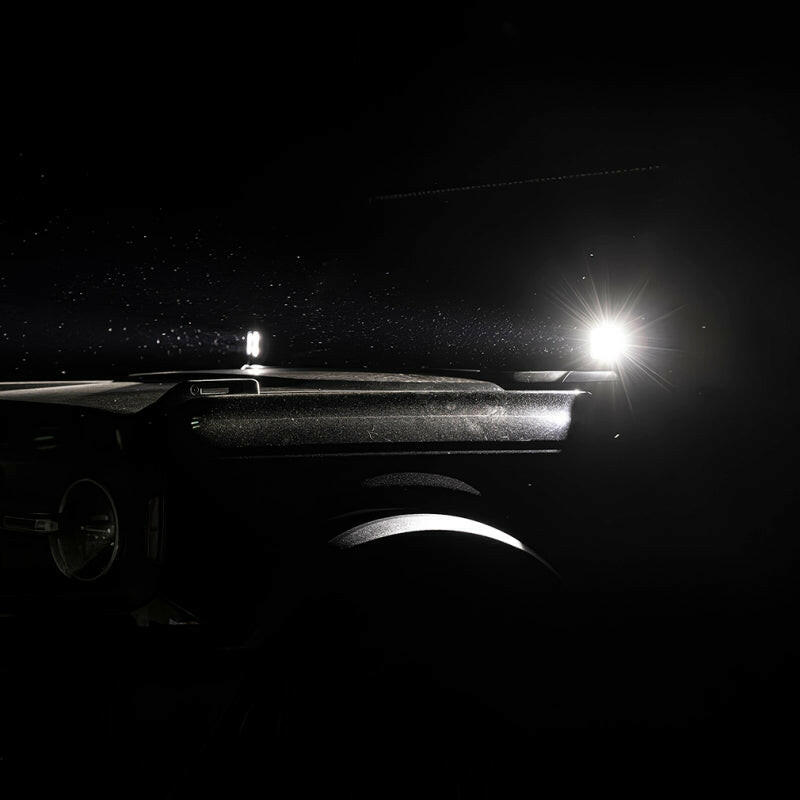 Borne Off-Road 21+ Bronco Light Pods 4pc Ditch 3x3 Flood Light Bars & Cubes Borne Off-Road