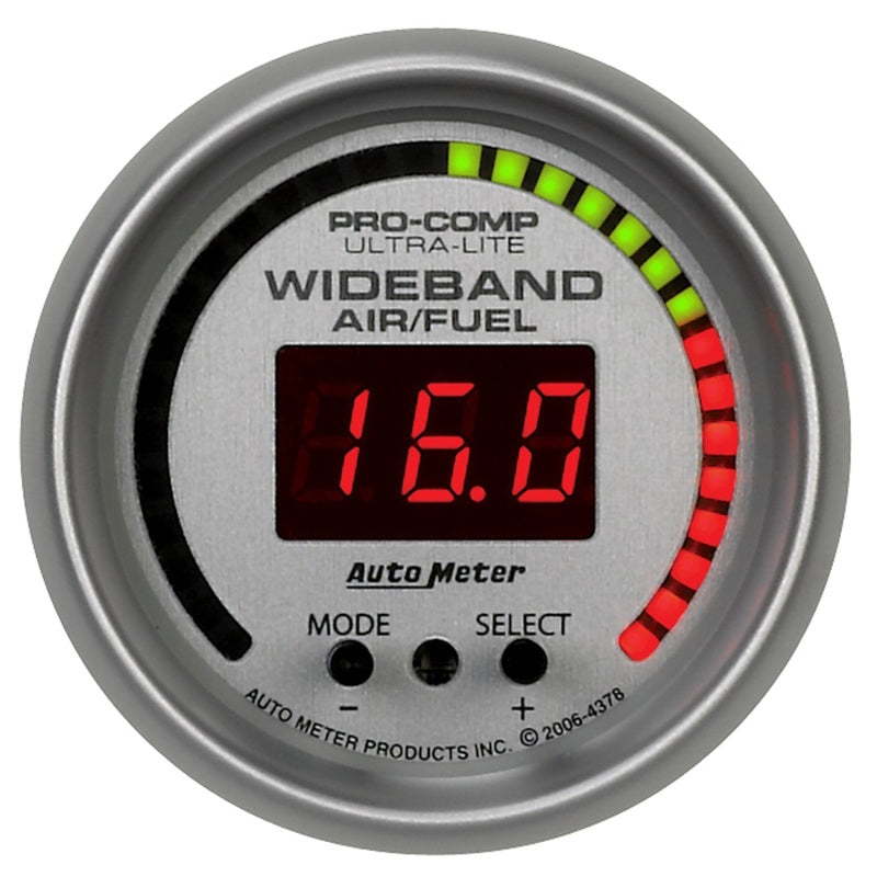 Autometer Ultra-Lite 52mm Wideband Air/Fuel Gauge Gauges AutoMeter