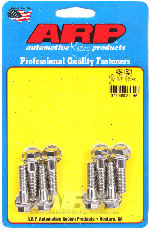 ARP LS1 LS2 SS Hex Timing Cover Bolt Kit Hardware Kits - Other ARP