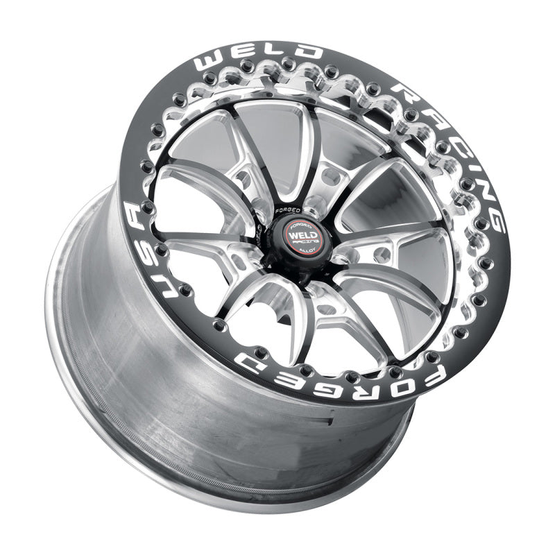 Weld S80 17x10 / 5x4.5 BP / 8.0in. BS (64mm Offset) Black Wheel 3.18 ID (Low Pad) - Single Beadlock Wheels - Forged Weld